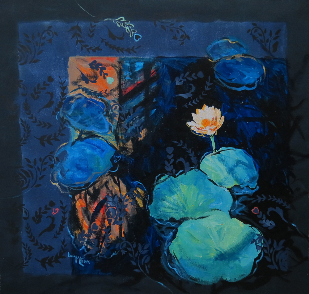 Dancing Shadows 64cm x 61cm acrylic by Lucy McCann