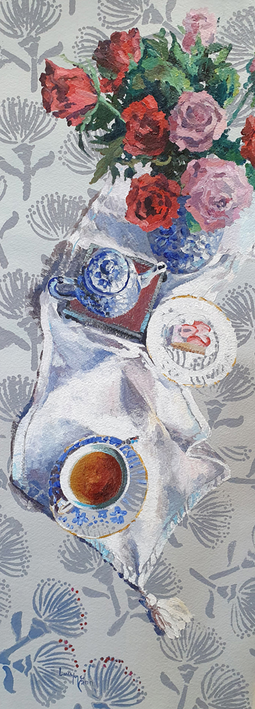 Memories – in the corner of my mind 41cm x 89cm acrylic by Lucy McCann