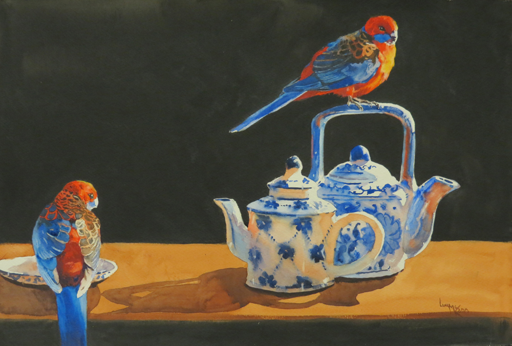 Mountain Light 56cm x 38cm watercolour by Lucy McCann