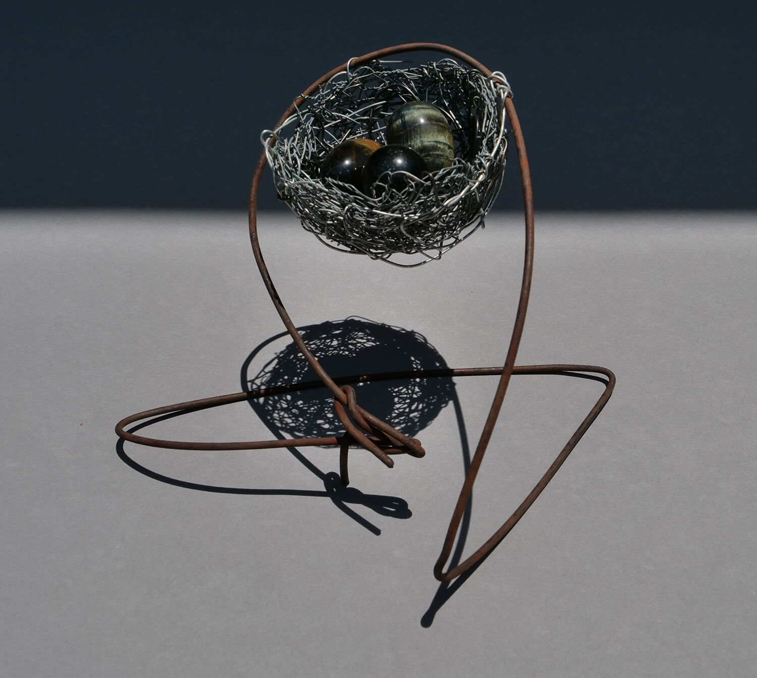 Nest 3. Handmade wire nest by Lucy McCann