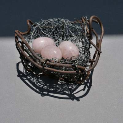 Nest 5. Handmade wire nest by Lucy McCann