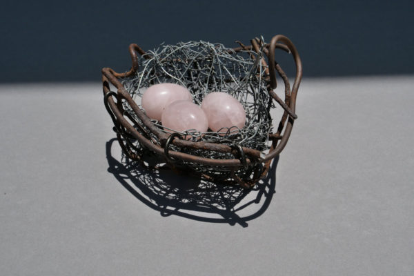 Nest 5. Handmade wire nest by Lucy McCann