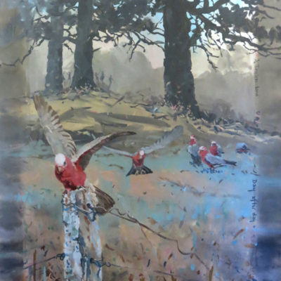 Timeless Land - Day After Day 60cm x 140cm acrylic by Lucy McCann