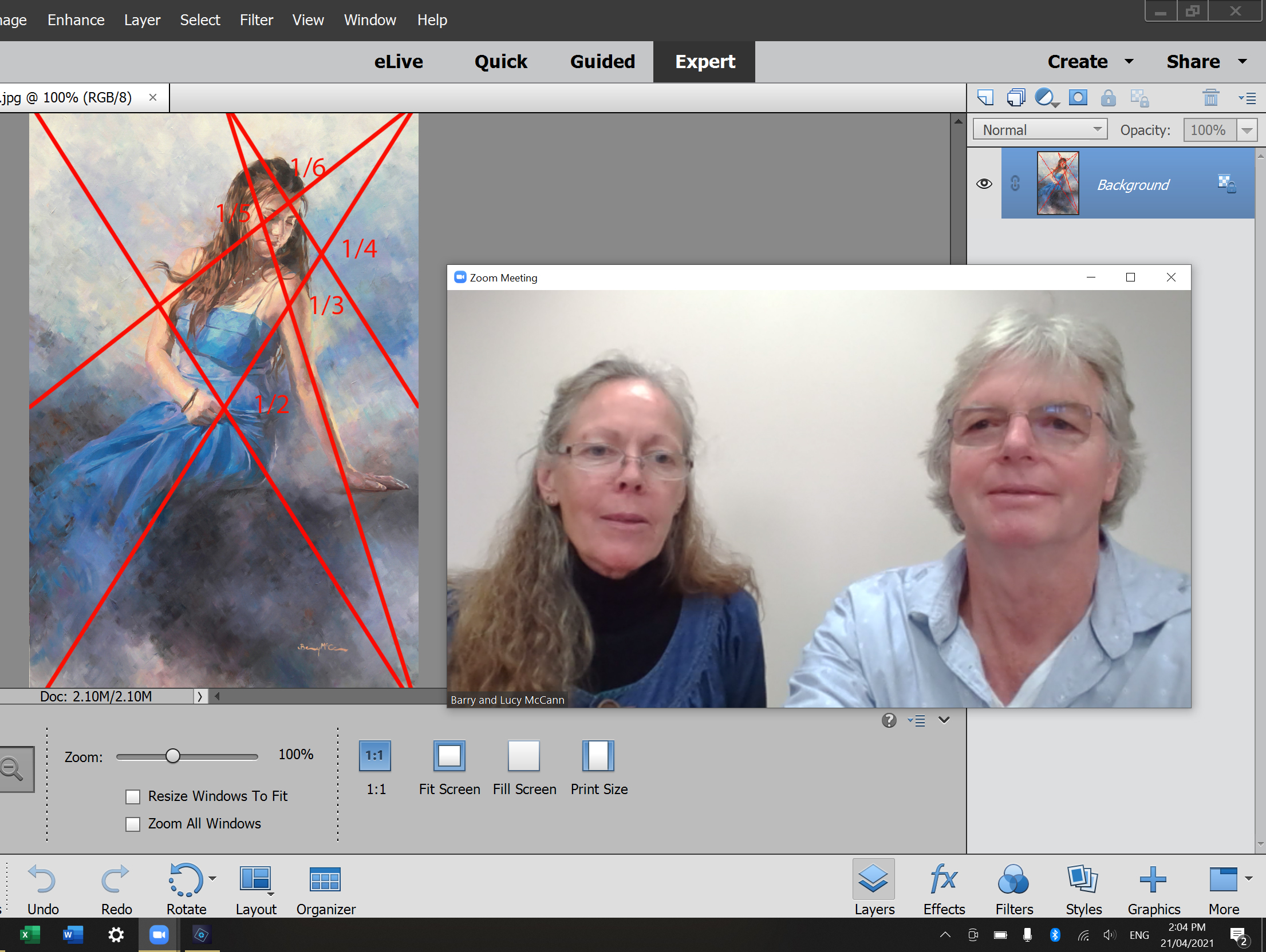 Online Art Classes 5 x 2 hour monthly meetings first half of 2025