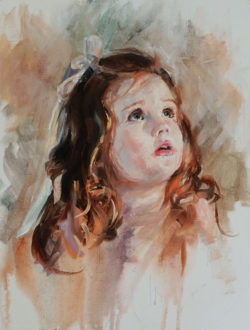 Portrait painting in Acrylics – 3 day online art class