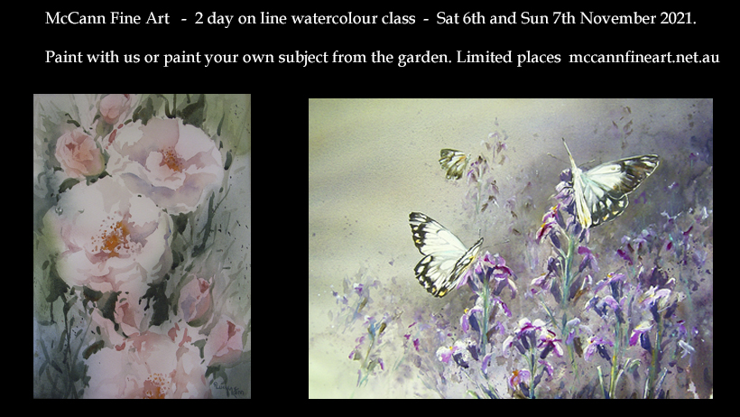 Watercolour – 2 Day Online Art Class – From The Garden