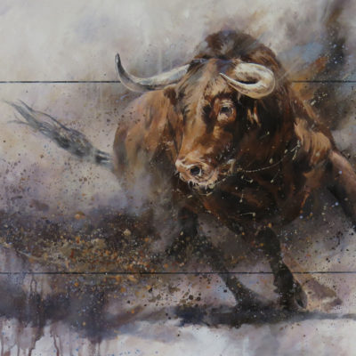 Barry McCann Ox 91 x 53 cm acrylic