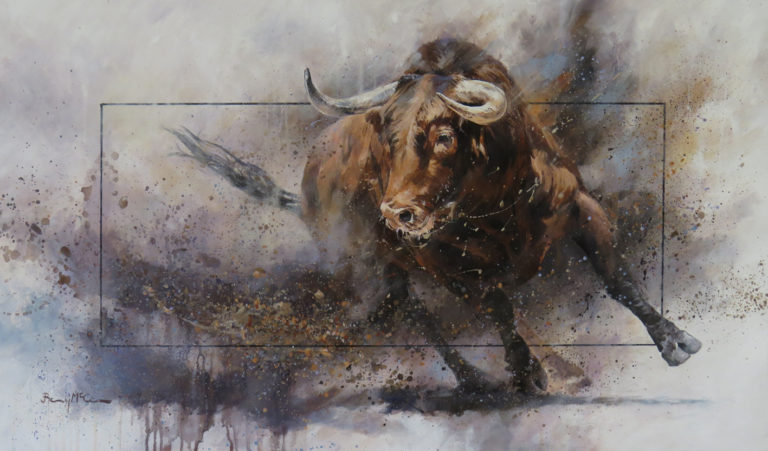 Barry McCann Ox 91 x 53 cm acrylic